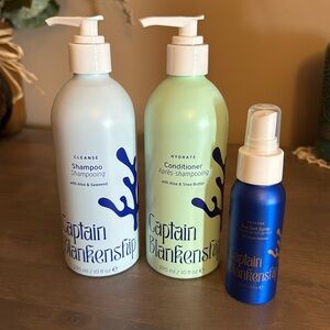 Captain Blankenship Shampoo conditioner and salt spray